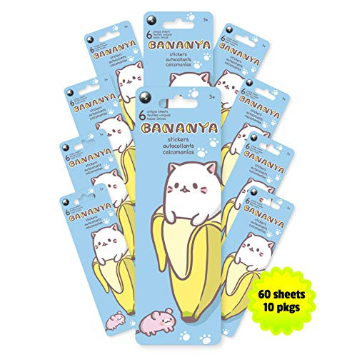 Trends International Bananya - Sticker Flip Pack 10Count Bundle