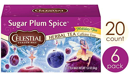 Celestial Seasonings Herbal Tea, Sugar Plum Spice, 20 Count Box (Pack Of 6) Celestial Seasonings Herbal Tea, Sugar Plum Spice, 20 Count Box (Pack Of 6)