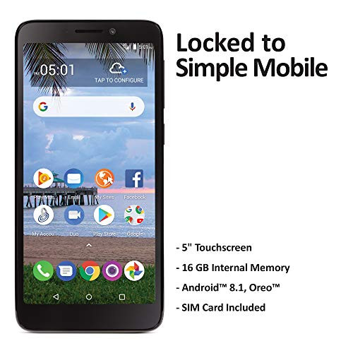 Simple Mobile TCL A1 4G LTE Prepaid Smartphone