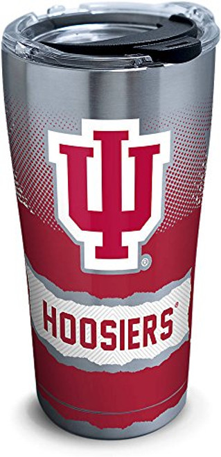Tervis 1266060 Indiana Hoosiers Knockout Stainless Steel Tumbler with Clear and Black Hammer Lid 20oz, Silver Tervis 1266060 Indiana Hoosiers Knockout Stainless Steel Tumbler with Clear and Black Hammer Lid 20oz, Silver