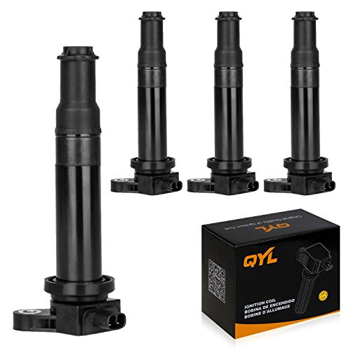 QYL Pack of 4Pcs Ignition Coil Compatible with Hyundai Accent/Kia Rio Rio5/Dodge Attitude #UF499 27301-26640 C1543 QYL Pack of 4Pcs Ignition Coil Compatible with Hyundai Accent/Kia Rio Rio5/Dodge Attitude #UF499 27301-26640 C1543
