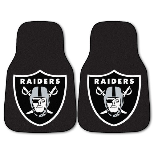FANMATS NFL Oakland Raiders Nylon Face Carpet Car Mat