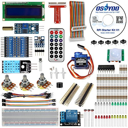 OSOYOO Raspberry Pi 3 3B+ Zero W DIY Basic Starter learning Kit 2019 Updated for Beginners with tutorial