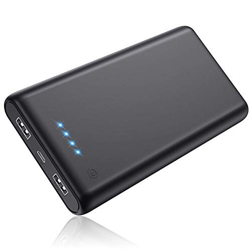 Portable Charger 25800mAh Power Bank Super High Capacity Lighter External Battery Pack Dual Output Ports Recharging Phone Charger for Android Phone, Smart Phone, Tablet etc