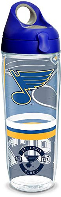 Tervis 1303488 NHL St. Louis Top Shelf Insulated Tumbler with Wrap and Blue with Gray Lid, 24oz Water Bottle, Clear Tervis 1303488 NHL St. Louis Top Shelf Insulated Tumbler with Wrap and Blue with Gray Lid, 24oz Water Bottle, Clear