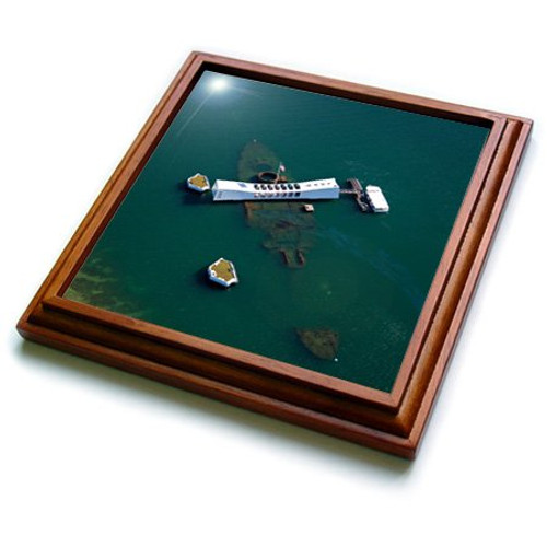 3dRose trv_230650_1 Pearl Harbor Uss Arizona Memorial Oahu Hawaii Trivet with Ceramic Tile, 8 x 8", Natural 3dRose trv_230650_1 Pearl Harbor Uss Arizona Memorial Oahu Hawaii Trivet with Ceramic Tile, 8 x 8", Natural