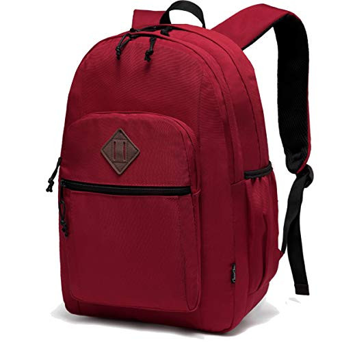 School Backpack for Women,Chasechic Classic College Bookbag Travel Daypack Red