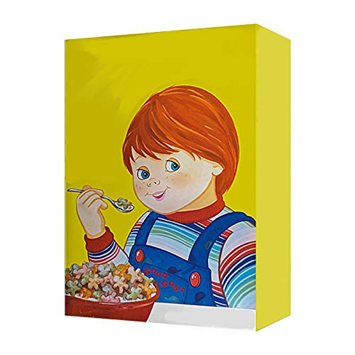 Trick Or Treat Good Guys Chucky Doll Cereal Box Prop Yellow