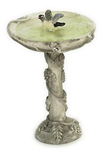 Falcon Miniatures Dollhouse Miniature Resin Birdbath Filled w/Clear Resin Water