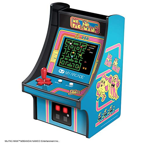 My Arcade 3230  Ms. Pac-Man Micro Player - Collectible Mini Arcade Machine, Blue
