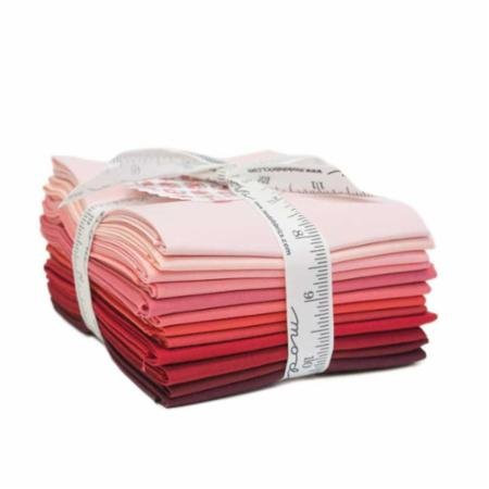 Bella Solids Reds 12 Fat Quarters Moda Fabrics 9900AB 122