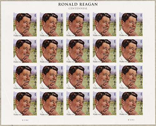 President Ronald Reagan Sheet 20 Forever Stamps Scott 4494 By USPS