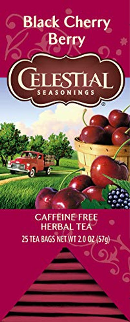 Celestial Seasonings Herbal Tea, Black Cherry Berry, 25 Count (Pack of 6) Celestial Seasonings Herbal Tea, Black Cherry Berry, 25 Count (Pack of 6)