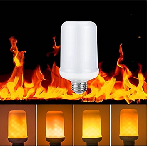 Topled Light Led Flame Bulbs- E26 Standard Base Flickering Fire Atmosphere Decorative Lamps for Hotel/ Bars/ Home Decoration/ Restaurants (Fire Up)