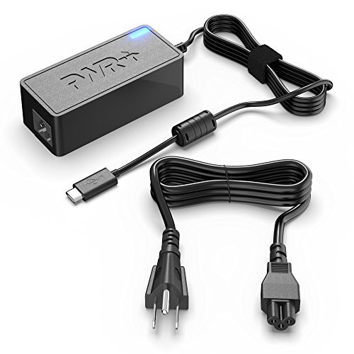 USB-C AC Adapter for HP Laptop Spectre X360 Pavilion x2 Charger: USA UL Listed 2y Warranty Extra Long Power Cord 1HE08AA 828769-001 904082-003 918170-004 925740-002 V5Y26UT#ABA Type-C 65W 45W
