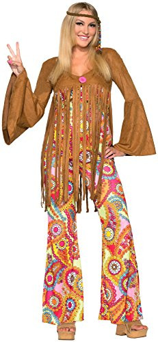 Forum Novelties Women's Groovy Sweetie Hippie Costume, Multi, X-Small/Small