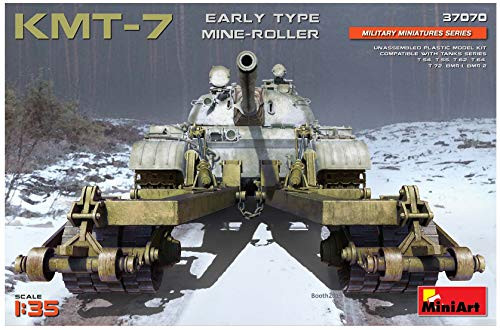 MINIART 37070 KMT-7 Early Type Mine-Roller T-54, T-55, T-62 1/35 Scale Model kit