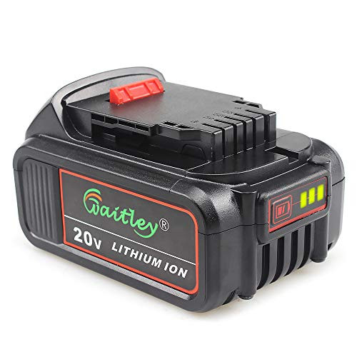 Waitley DCB200 20V Max 6.0Ah Lithium Ion Replacement Battery Compatible with Dewalt XR DCB205 DCB206 DCB203 DCB204 DCD780 DCD785 DCD795 DCF885 DCF895 DCS380 DCS391 Battery Tools