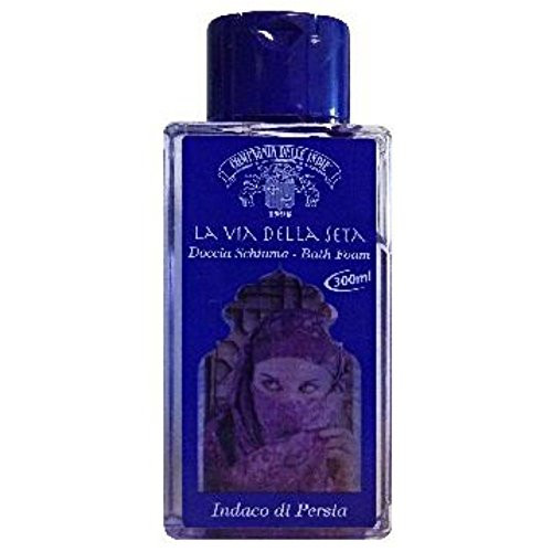 La Via Della Seta" ("The Silk Road") Persian Indigo Bath Foam * 10.14 Fluid Ounce (300ml) Bottle * [ Italian Import ]