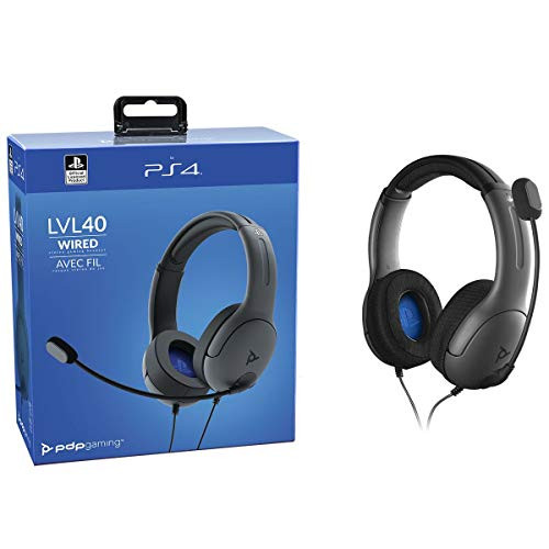 PDP Gaming LVL40 Wired Stereo Headset - PlayStation 4, 051-108 - PlayStation 4