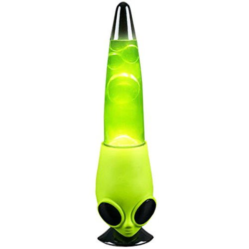 Rhode Island Novelty Invasion of the Alien Head Wax Motion Lamp 13" Tall