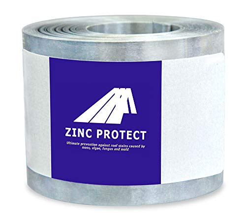 Zinc Protect - Roof Strip for Moss and Mildew Prevention, 2.5" Wide and 50' Long Zinc Strip