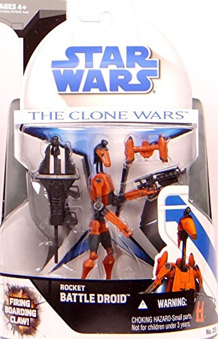 Hasbro Star Wars Clone Wars Animated Action Figure No. 25 Rocket Battle Droid Hasbro Star Wars Clone Wars Animated Action Figure No. 25 Rocket Battle Droid
