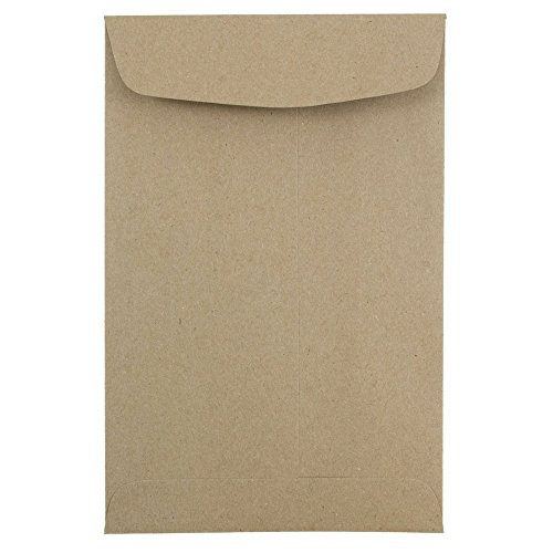 JAM Paper 6" x 9" Open End Catalog Envelope - Brown Kraft - 50/Pack