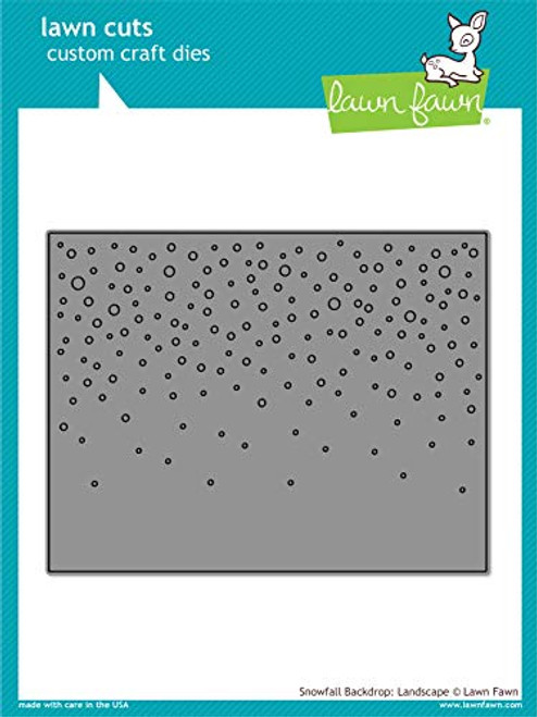 Lawn Fawn Snowfall Backdrop (Landscape) Custom Craft Lawn Cut Die (LF1802)
