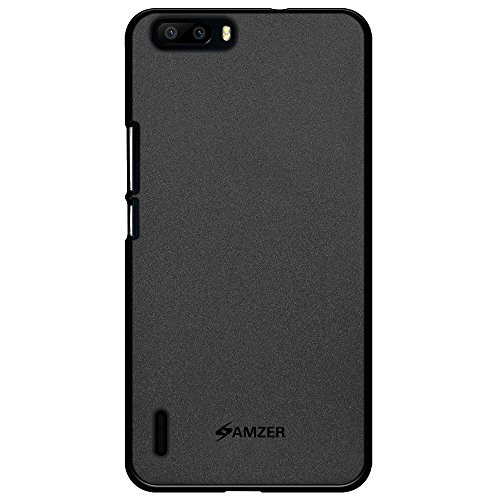 Amzer Pudding Soft Gel TPU Skin Fit Case Cover for Huawei Honor 6 Plus - Retail Packaging - Black