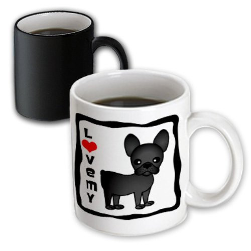3dRose mug_25321_3 I Love My French Bulldog Black Brindle Magic Transforming Mug, 11-Ounce 3dRose mug_25321_3 I Love My French Bulldog Black Brindle Magic Transforming Mug, 11-Ounce