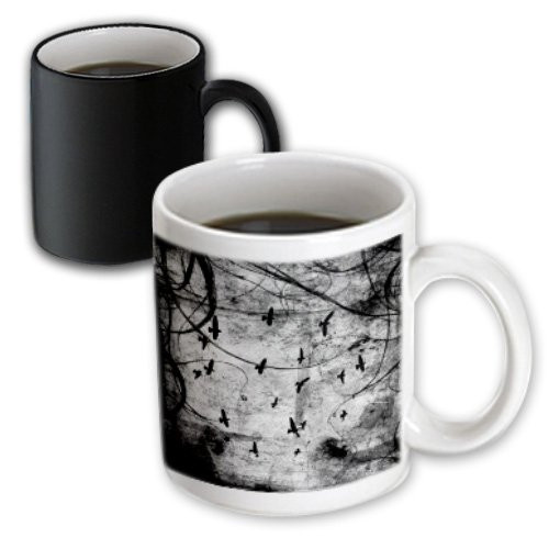 3dRose 163988_3 Birds Flying in Black and White Abyss Magic Transforming Mug 11 oz Multicolored 3dRose 163988_3 Birds Flying in Black and White Abyss Magic Transforming Mug 11 oz Multicolored