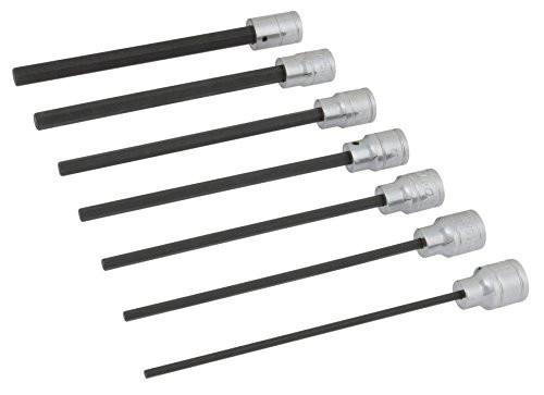 Performance Tool W38750 3/8" Drive SAE 7 Piece Hex Bit Set