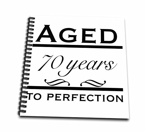 3dRose db_157399_2 Aged 70 Years to Perfection Happy 70th Birthday Memory Book, 12 by 12-Inch