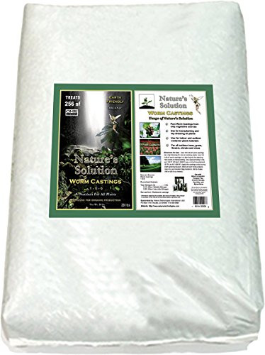 Nature's Solution NTWC20 Organic Worm Casting Fertilizer Bag, 20 lb