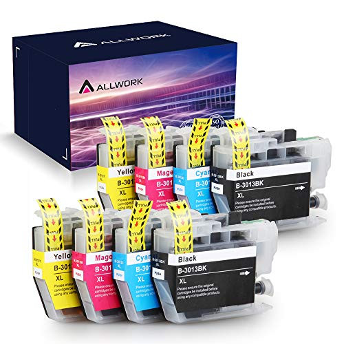 Allwork LC3013 Compatible Ink Cartridges Replacement for Brother LC3013 LC3011 Ink Cartridges Works with Brother MFC-J690DW MFC-J491DW MFC-J497DW MFC-J895DW Inkjet Printer 8 Packs (KCMY) 2