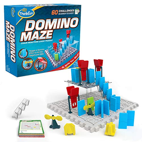 ThinkFun Domino Maze STEM Toy and Logic Game for Boys and Girls Age 8 and Up - Combines The Fun of Dominos with The Challenge of a Puzzle