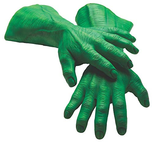 Rubie's Men's Marvel Universe Adult Latex Hulk Hands, Multi, One Size