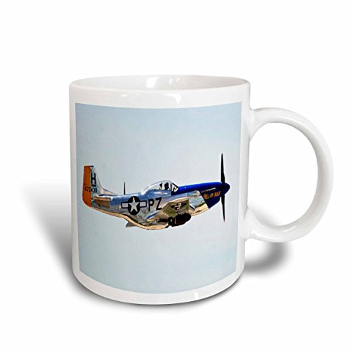 3dRose Air Force F51 Mustang Ceramic Mug, 15-Ounce