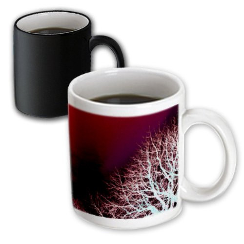 3dRose Icy Branches in Twilight Magic Transforming Mug, 11-Ounce
