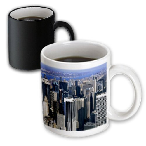 3dRose Manhatten Mid Town New York Magic Transforming Mug, 11-Ounce
