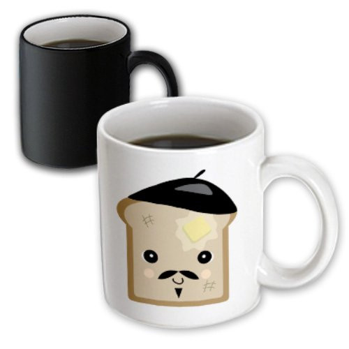 3dRose Cute Kawaii French Toast, Magic Transforming Mug, 11-Ounce 3dRose Cute Kawaii French Toast, Magic Transforming Mug, 11-Ounce