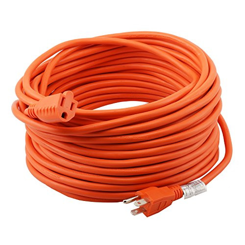 Epicord 16/3 Extension Cord Outdoor Extension Cord (100 ft) Orange heavy duty extension cord