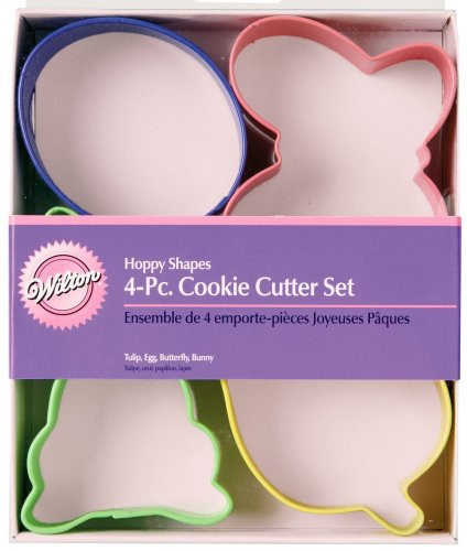 Wilton Hoppy Shapes 4-Piece Easter Cookie Cutter Set