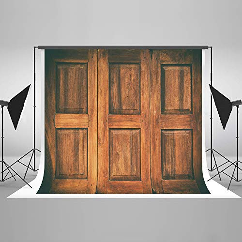 Kate 7x5ft Wood Wall Photo Backdrop Vintage Texture Wooden Door Photography Backdrop Portrait Photo Studio Prop