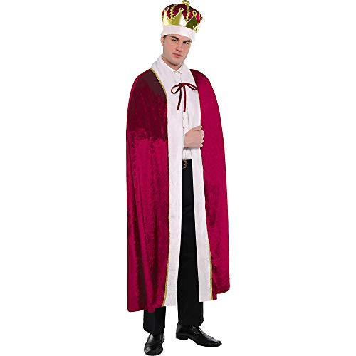 AMSCAN King Robe Halloween Costume for Men, One Size
