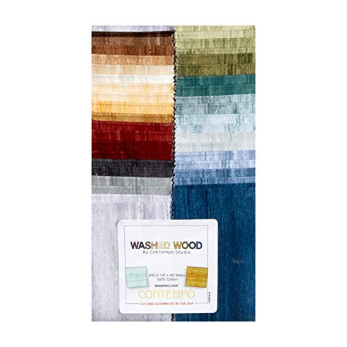 Contempo Washed Wood 2.5'' Strip-pies 40 Pcs