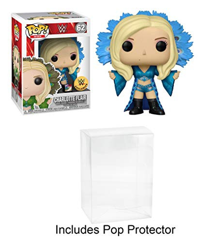 Funko POP! WWE Charlotte Flair Blue Robe Exclusive with Pop Protector