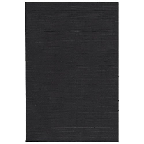 JAM PAPER 6 x 9 Open End Catalog Envelopes - Black - 100/Pack