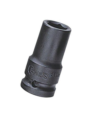 Genius Tools 445213 1/2" Dr. 13mm Semi-Deep Impact Socket